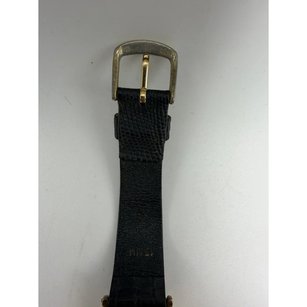 Timex Electric Ladies Tank Watch New Battery 10K Rolled Gold Plate 18MM 6.5